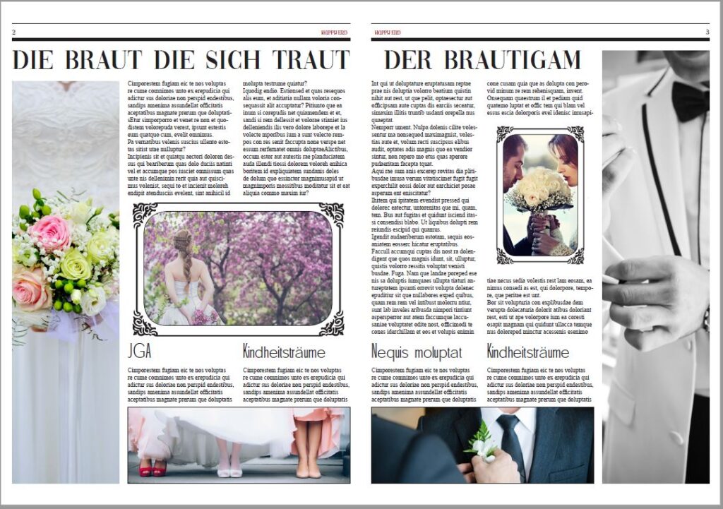 Hochzeitszeitung